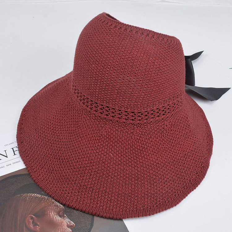 Outdoor bow hat with big bow