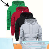 Men's Solid Color Hoodie With Pocket