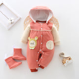 Newborn one-piece thick clothes