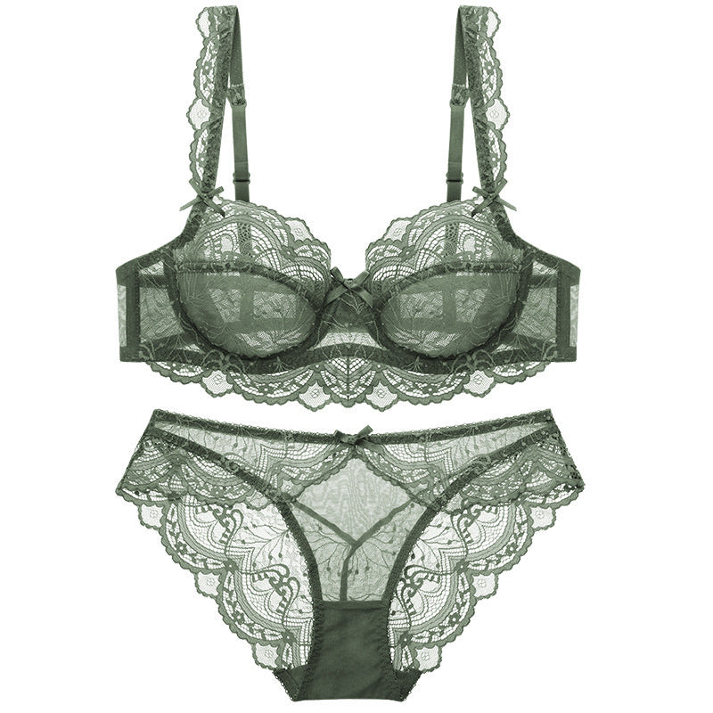 Ladies Thin Lace Bra Set