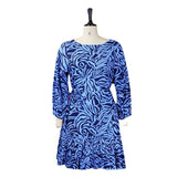 Fashion Print Loose Casual Pleated Tie Up African Large Dress
