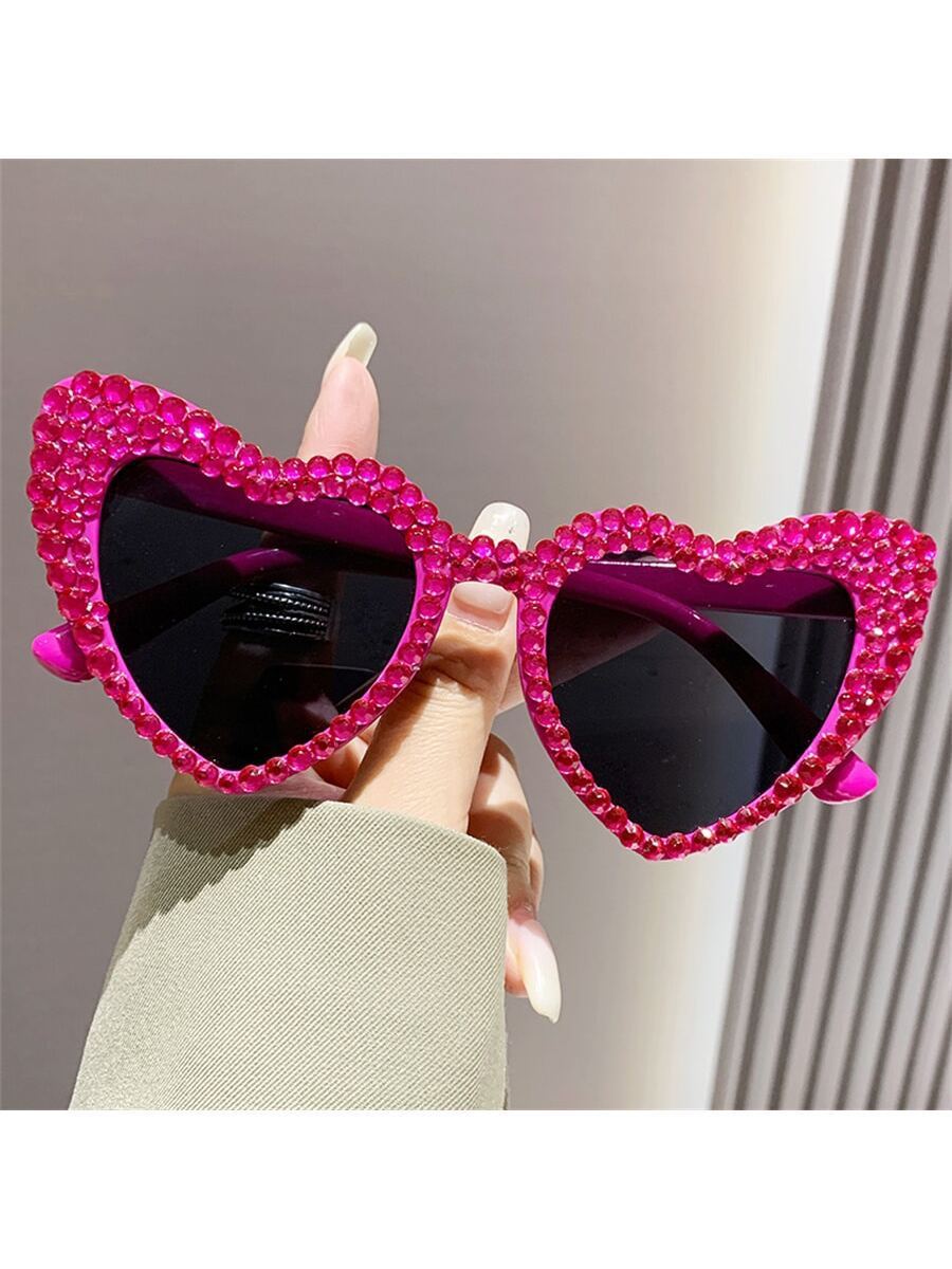 Female Cute Cat Eye Heart-shaped Sun Glasses
