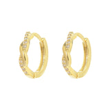 New Trendy Temperament Interwoven Earrings Female Fashion Personality Hemp Rope Earclip Earrings