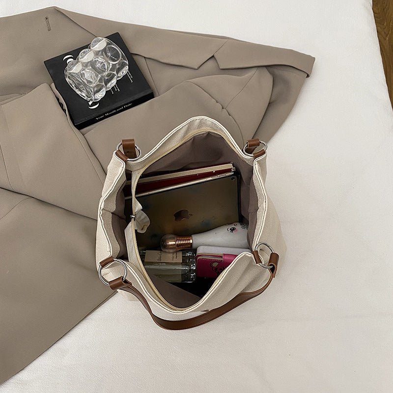 Women's Shoulder Underarm Tote Large Capacity Simple Commuter Bag