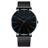 Fashion Simple Fake Three-eye Steel Belt Quartz Watch