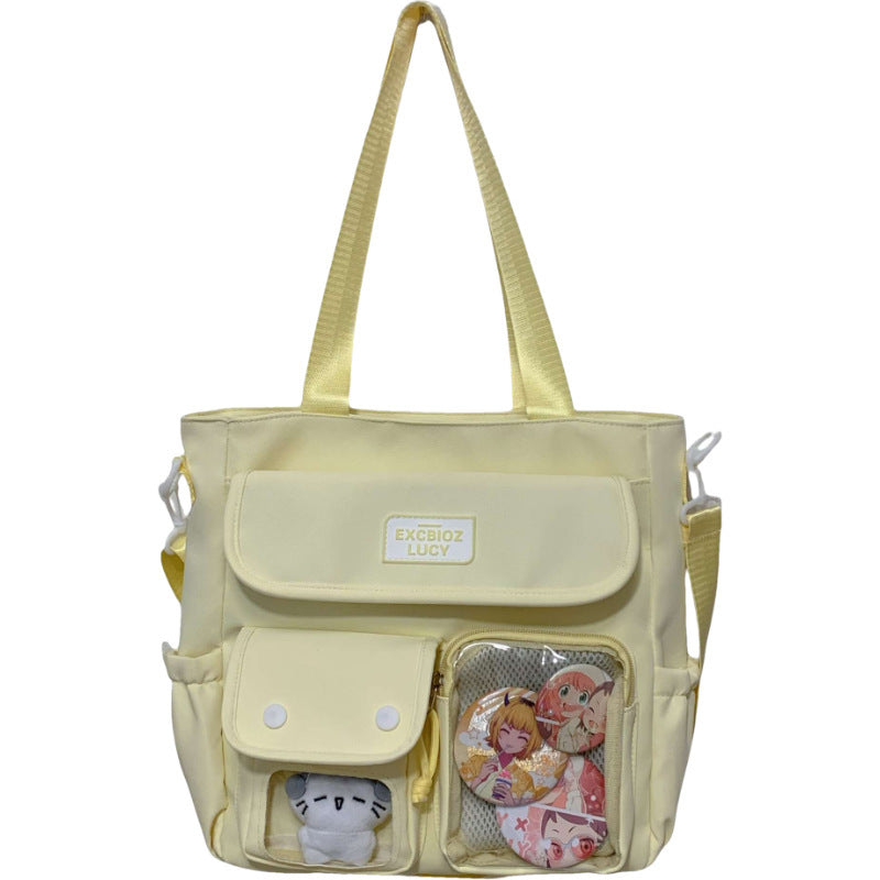 Japanese Handbag Large Capacity Student Class Tote Bag Campus Bag