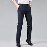 Summer Ice Silk Thin Non-ironing Men's Business Casual Pants