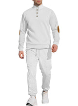 Stand Collar Long Sleeve Trousers Leisure Sports Outdoor Sweater Pants Suit