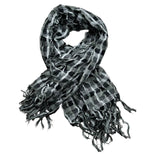 2pcs Grey Leopard Printed Square Scarf , Minimalist Head Scarf ,Luxe Look For Evening Wear,Scarf,vacation,daily Life,evening Party,Office Appropriate Subtlety For Women Men