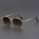 Metal Circle Frame Sunglasses UV Men And Women Sun Glasses