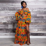 New African Women's Ethnic Digital Print Dress
