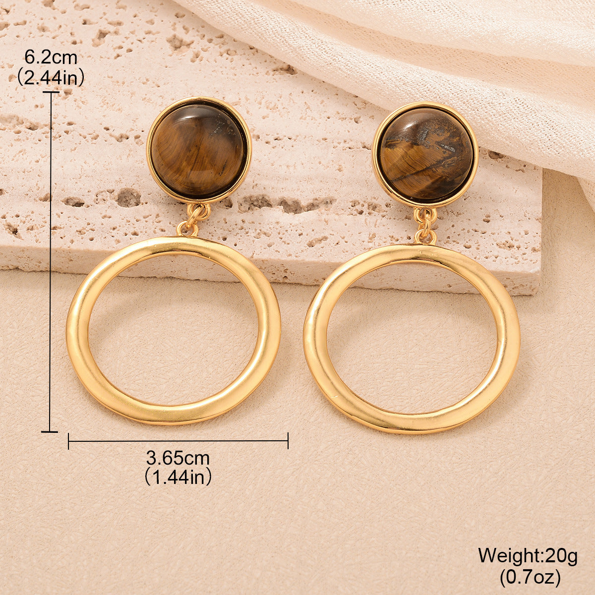 French Simplicity Style Design Tassel Earrings