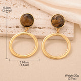French Simplicity Style Design Tassel Earrings