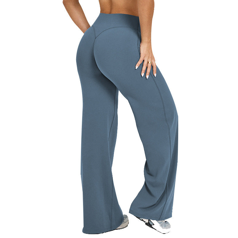Yoga Pants Women's Thin High Waist Straight Pants