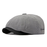 Spring And Summer Thin Breathable Octagonal Cap Male