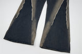 Fashion Inkjet Zipper Jeans For Men