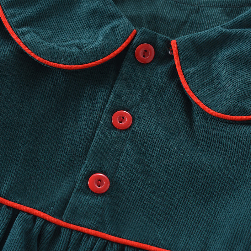 Girls' Corduroy Dress Baby Princess Dress