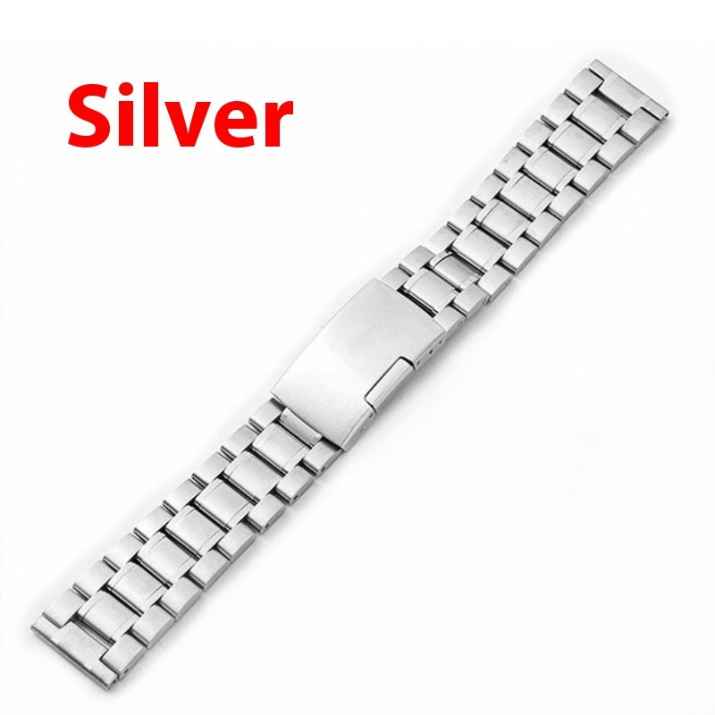 Watch Strap 22mm Five Beads Solid Stainless Steel