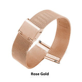 Milani Silk Woven Stainless Steel Watch Band