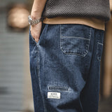 Casual Denim Tapered Jeans For Men