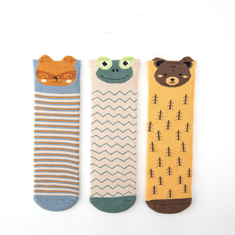 Autumn And Winter New Three-dimensional Cartoon Animal Children's Socks