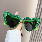Female Cute Cat Eye Heart-shaped Sun Glasses