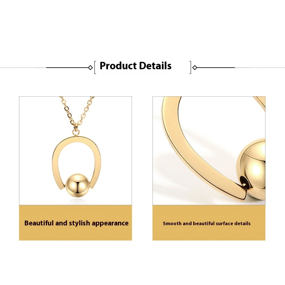 Stainless Steel Bead Chain All The Way To Have You Accessoryjewelry Valentine's Day Necklace