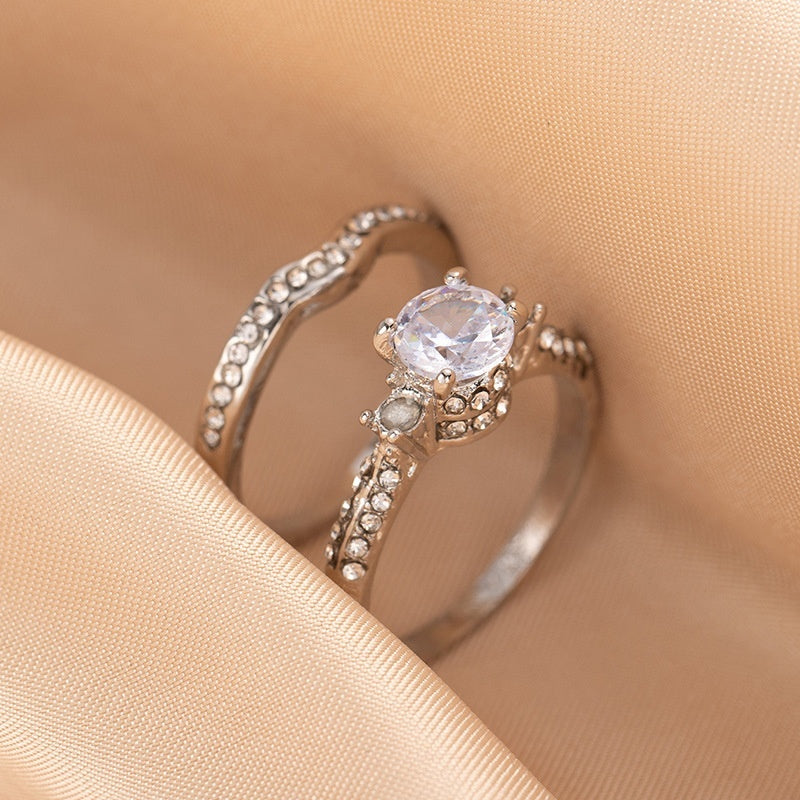 Zircon Ring High-grade Fashion Diamond