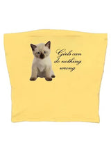 Cute Cat Letter Print Vest Sling Girl Slim Fit