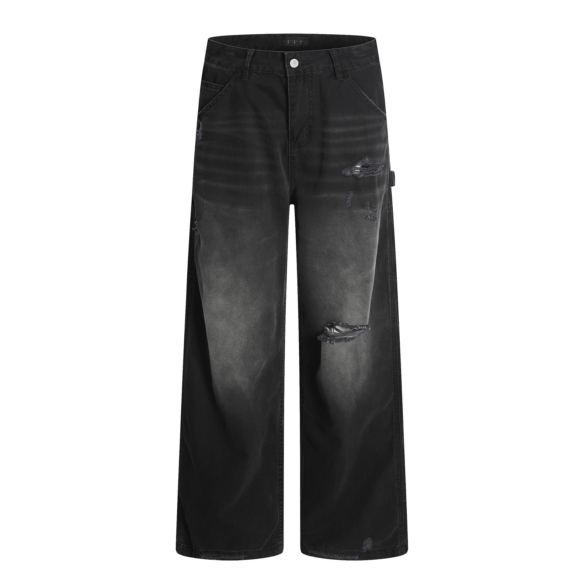 American Retro Tattered Jeans Jeans