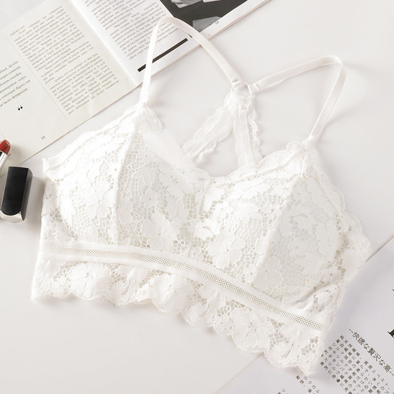 Ladies' lace-free back bra