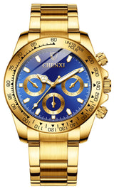 FANMIS Classics Business Analog Watch Big Face Quartz Luminous Waterproof Analog Quartz Stainless Steel Watch Elegant Gift Watch for Men