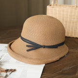 Female retro summer straw hat