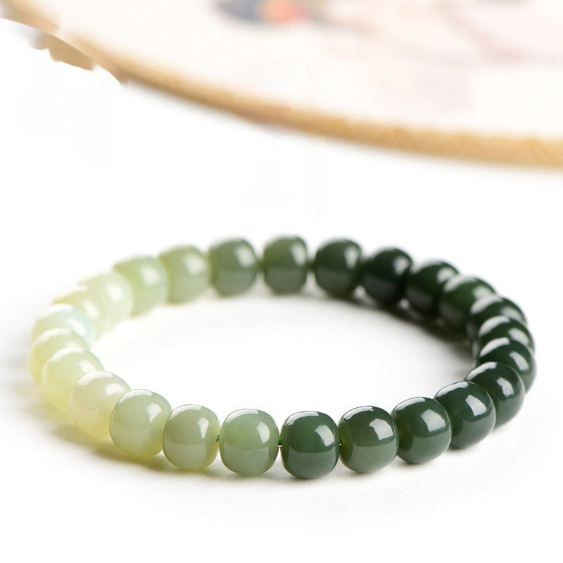 Natural Hetian Sunny Water Gradient Bracelet