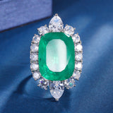 Retro Artificial Emerald Leopard Luxury Inlaid Suit