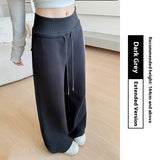 Loose Drooping Straight-leg Pants Sweatpants High Waist Slimming American Wide Leg Pants