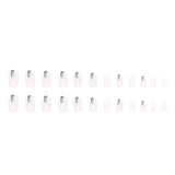 Simple European Square Fake Nails Black Gradient