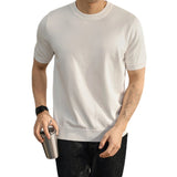 Plus Size Short-sleeved Sweater Men's Lightly Mature Casual