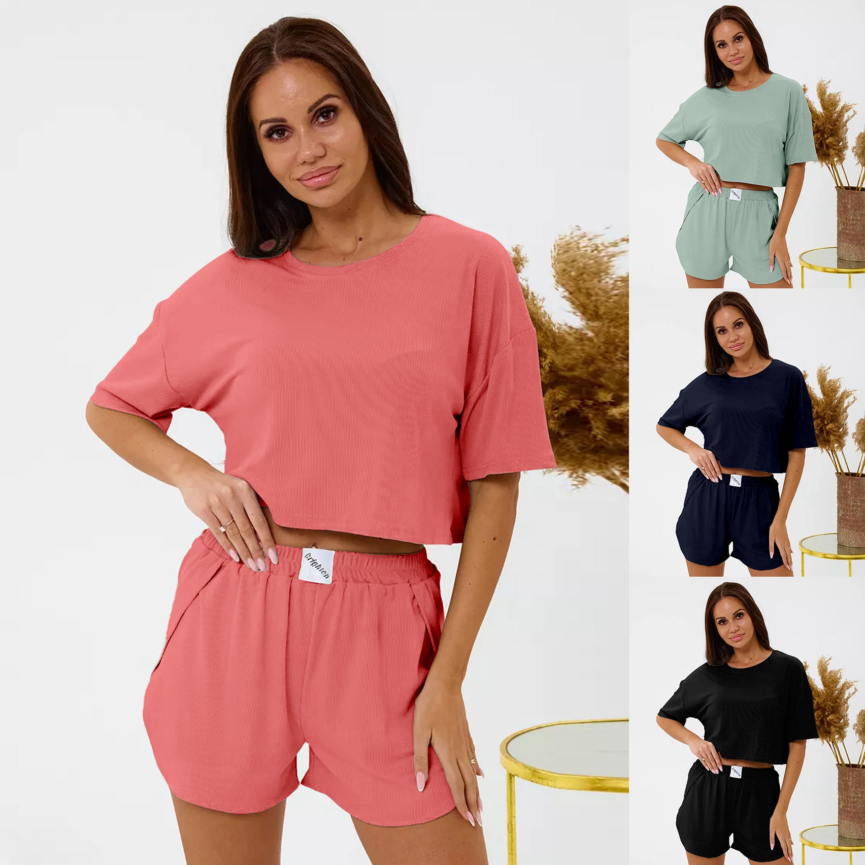 Pajamas Comfortable Sexy Shorts Home Wear Suit Can Be Worn Outside Cross-border