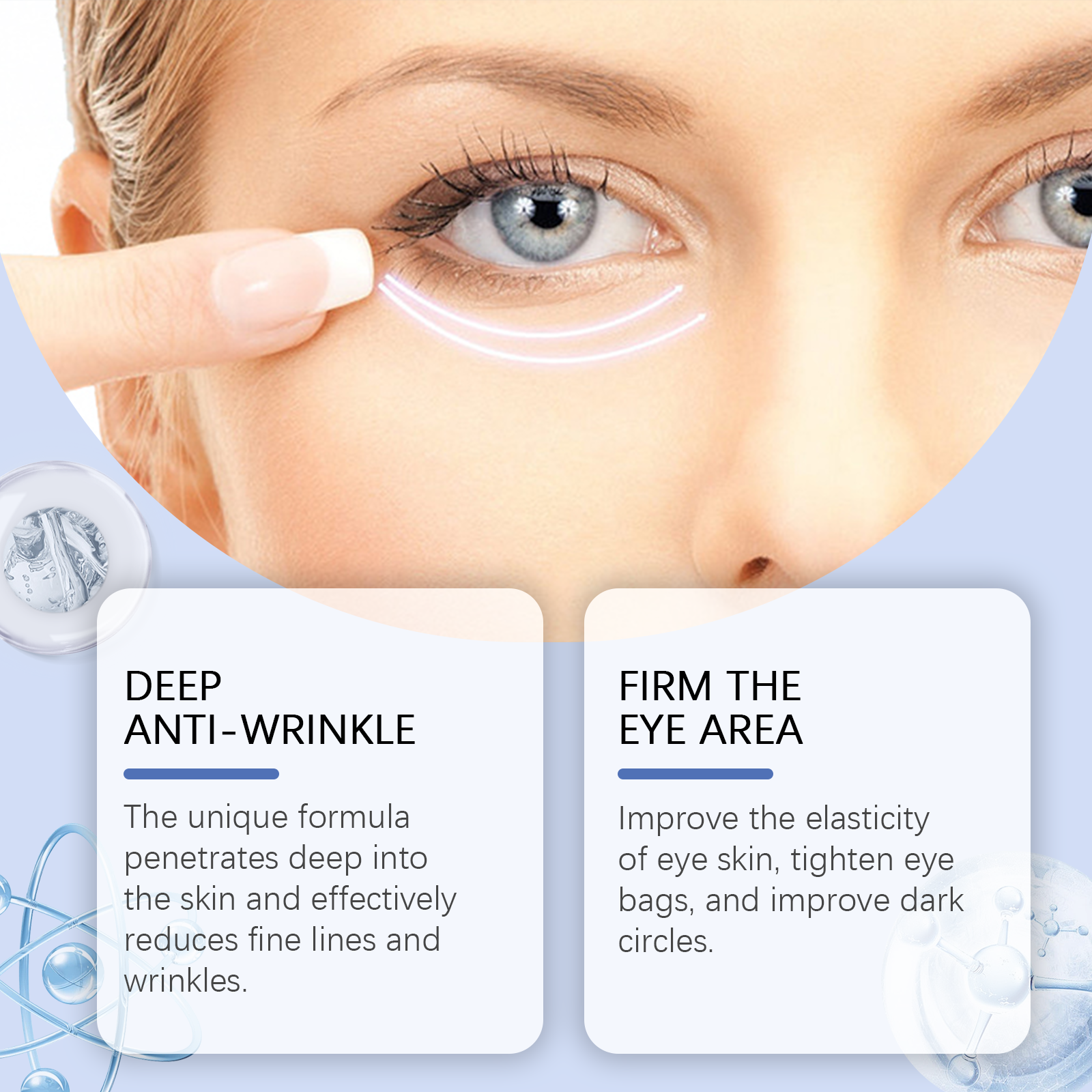 Hoygi Firming Eye Cream Eye Essence Firming Moisture Hydrating Eye Cream Moisturizing And Nourishing Care Around The Eyes