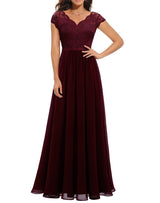 Lace Long Patchwork Waist-tight Noble Dress