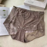 Three Pcs Boxed Women's High Waist Lace Panties