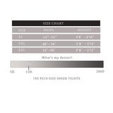 3 Pairs Plus Size Womens Sheer Tights 20D High Waist Control Top Pantyhose With Reinforced Toes
