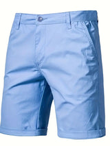 Outdoor Casual Straight-leg Slim Cropped Pants Plus Size Pure Color Cotton Camping Shorts