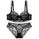 Ladies Thin Lace Bra Set