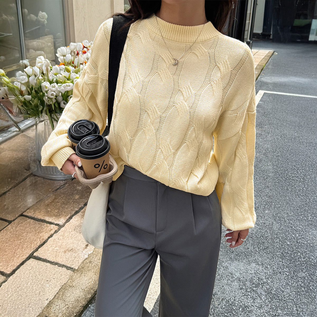 Long Sleeve Bottoming Shirt Sweaters Women's Clothing