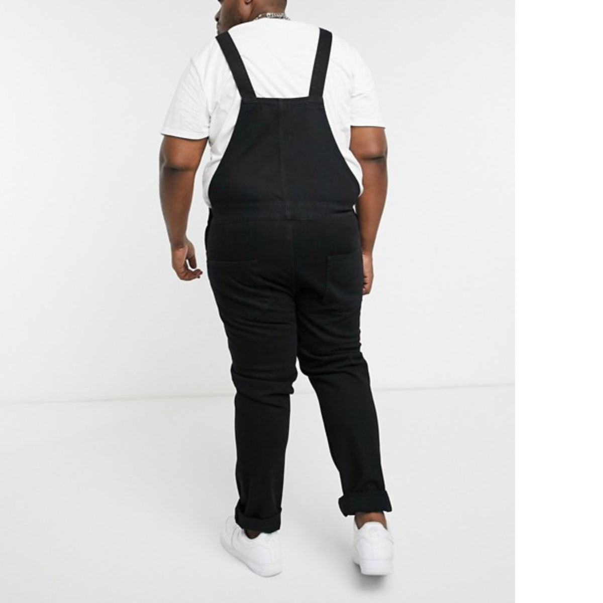 Personality Men's Denim Suspender Pants