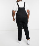 Personality Men's Denim Suspender Pants