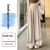 Advanced Sense High Waist Drooping Slimming And Straight Casual Mopping Pants