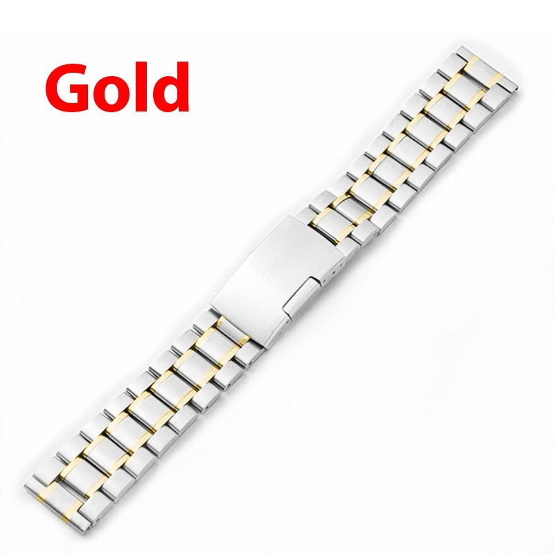 Watch Strap 22mm Five Beads Solid Stainless Steel